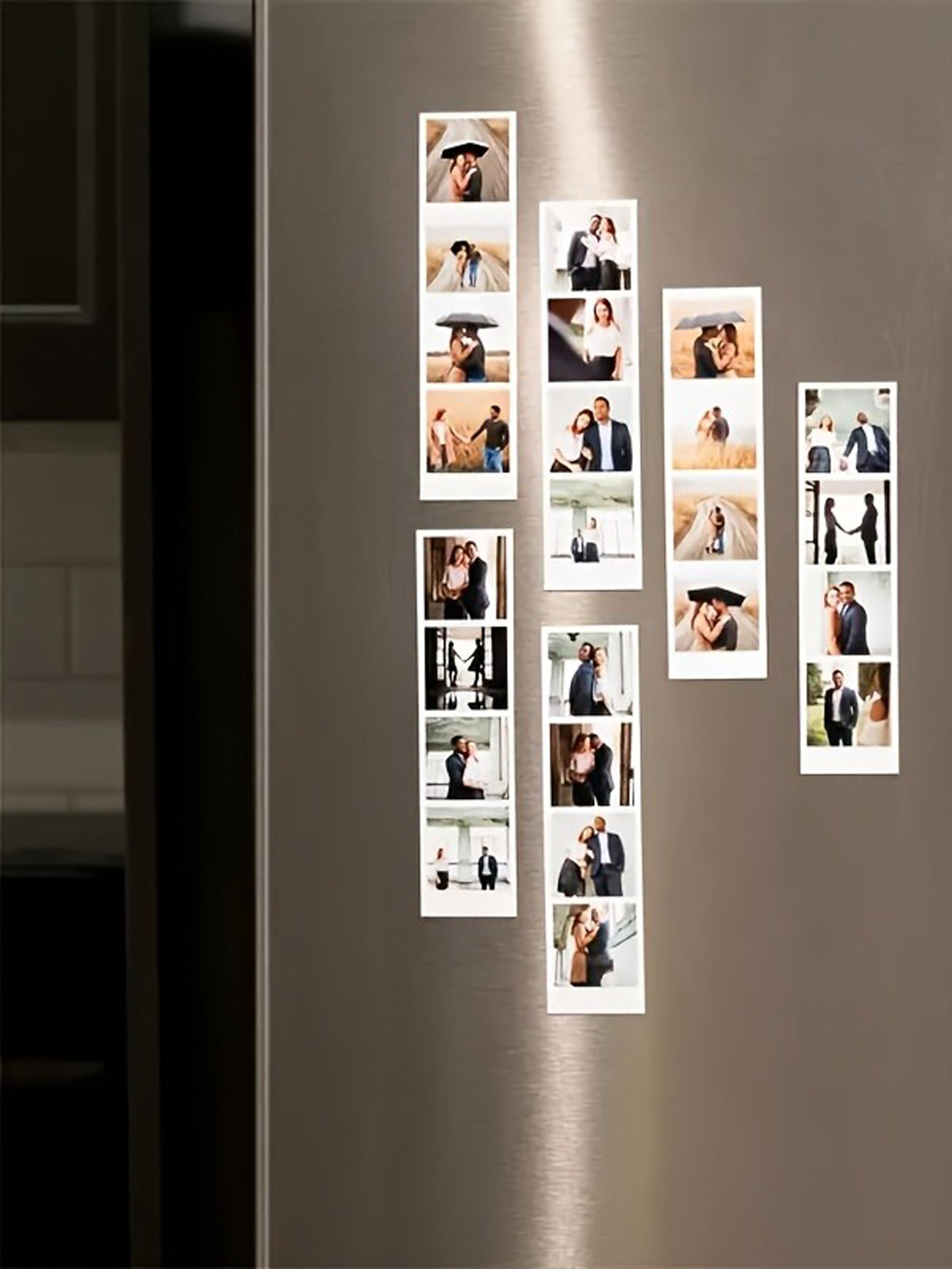 Personalized Refrigerator Photo Strip Stickers